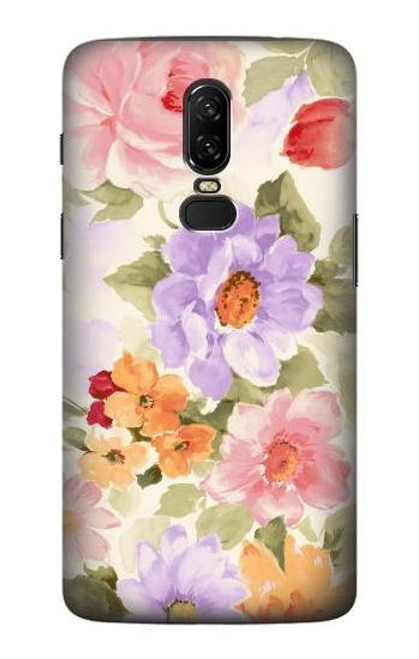 S3035 Sweet Flower Painting Case For OnePlus 6