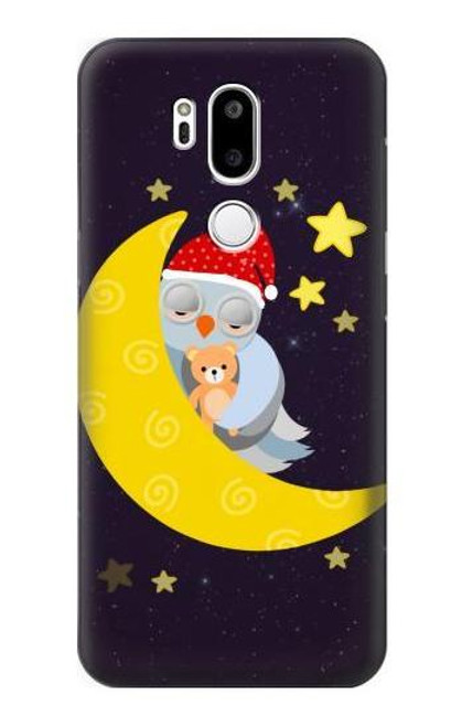 S2849 Cute Sleepy Owl Moon Night Case For LG G7 ThinQ