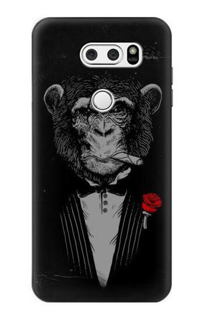 S3167 Funny Monkey God Father Case For LG V30, LG V30 Plus, LG V30S ThinQ, LG V35, LG V35 ThinQ