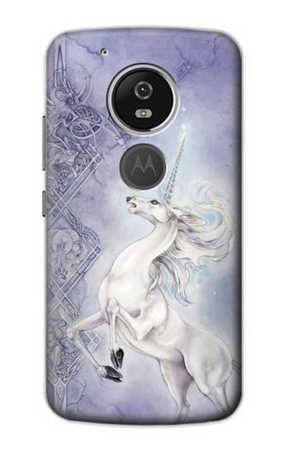 S1134 White Horse Unicorn Case For Motorola Moto G6 Play, Moto G6 Forge, Moto E5