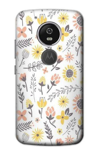 S2354 Pastel Flowers Pattern Case For Motorola Moto G6 Play, Moto G6 Forge, Moto E5