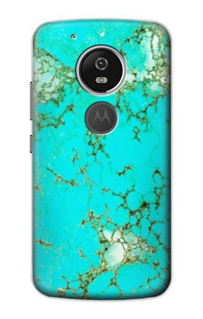 S2377 Turquoise Gemstone Texture Graphic Printed Case For Motorola Moto G6 Play, Moto G6 Forge, Moto E5