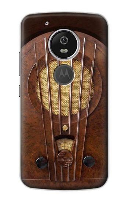 S2655 Vintage Bakelite Deco Radio Case For Motorola Moto G6 Play, Moto G6 Forge, Moto E5