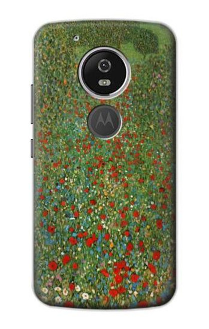 S2872 Gustav Klimt Poppy Field Case For Motorola Moto G6 Play, Moto G6 Forge, Moto E5