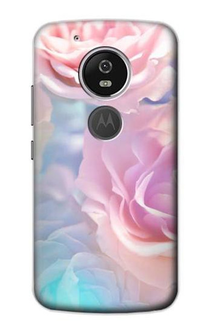 S3050 Vintage Pastel Flowers Case For Motorola Moto G6 Play, Moto G6 Forge, Moto E5