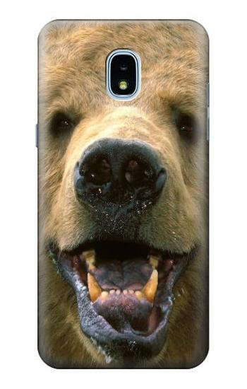 S0840 Grizzly Bear Face Case For Samsung Galaxy J3 (2018), J3 Star, J3 V 3rd Gen, J3 Orbit, J3 Achieve, Express Prime 3, Amp Prime 3