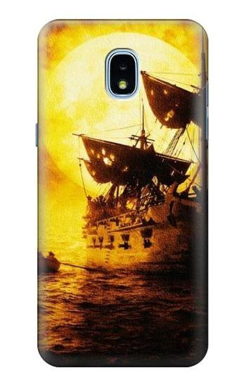 S0841 Pirates Black Pearl Case For Samsung Galaxy J3 (2018), J3 Star, J3 V 3rd Gen, J3 Orbit, J3 Achieve, Express Prime 3, Amp Prime 3