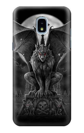S0850 Gargoyle Devil Demon Case For Samsung Galaxy J3 (2018), J3 Star, J3 V 3rd Gen, J3 Orbit, J3 Achieve, Express Prime 3, Amp Prime 3