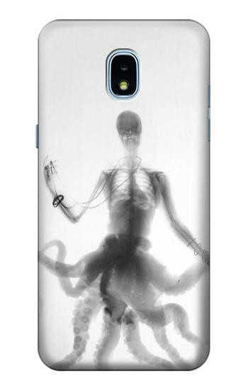 S1432 Skull Octopus X-ray Case For Samsung Galaxy J3 (2018), J3 Star, J3 V 3rd Gen, J3 Orbit, J3 Achieve, Express Prime 3, Amp Prime 3