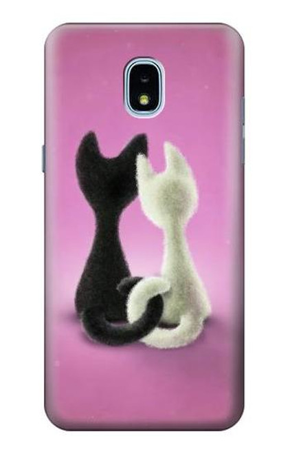S1832 Love Cat Case For Samsung Galaxy J3 (2018), J3 Star, J3 V 3rd Gen, J3 Orbit, J3 Achieve, Express Prime 3, Amp Prime 3