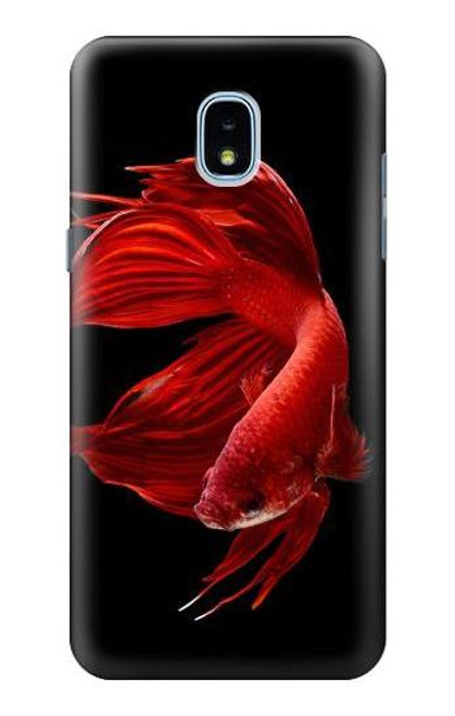 S2092 Red Siamese Fighting Fish Case For Samsung Galaxy J3 (2018), J3 Star, J3 V 3rd Gen, J3 Orbit, J3 Achieve, Express Prime 3, Amp Prime 3