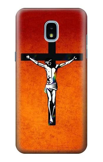 S2421 Jesus Christ On The Cross Case For Samsung Galaxy J3 (2018), J3 Star, J3 V 3rd Gen, J3 Orbit, J3 Achieve, Express Prime 3, Amp Prime 3