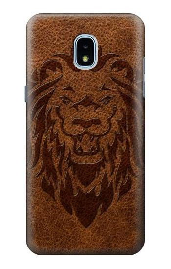 S2529 Leo Zodiac Tattoo Brown Graphic Print Case For Samsung Galaxy J3 (2018), J3 Star, J3 V 3rd Gen, J3 Orbit, J3 Achieve, Express Prime 3, Amp Prime 3