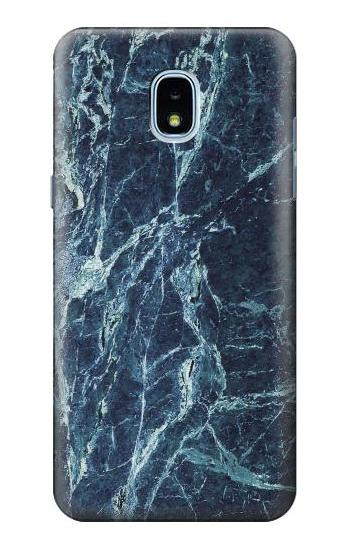 S2799 Light Blue Marble Stone Graphic Printed Case For Samsung Galaxy J3 (2018), J3 Star, J3 V 3rd Gen, J3 Orbit, J3 Achieve, Express Prime 3, Amp Prime 3