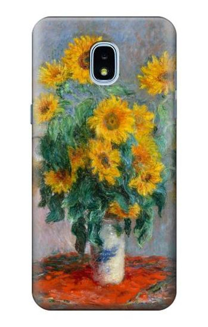 S2937 Claude Monet Bouquet of Sunflowers Case For Samsung Galaxy J3 (2018), J3 Star, J3 V 3rd Gen, J3 Orbit, J3 Achieve, Express Prime 3, Amp Prime 3