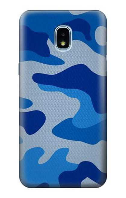 S2958 Army Blue Camo Camouflage Case For Samsung Galaxy J3 (2018), J3 Star, J3 V 3rd Gen, J3 Orbit, J3 Achieve, Express Prime 3, Amp Prime 3