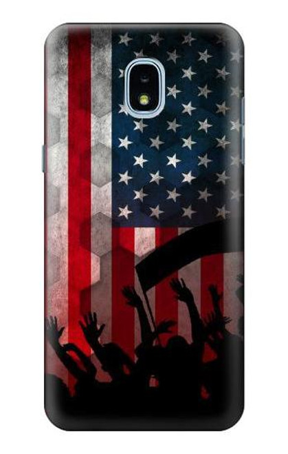 S2989 USA America Soccer Copa 2016 Case For Samsung Galaxy J3 (2018), J3 Star, J3 V 3rd Gen, J3 Orbit, J3 Achieve, Express Prime 3, Amp Prime 3