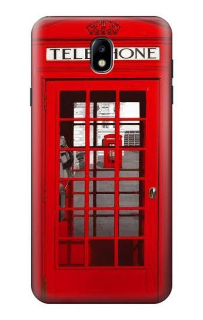 S0058 British Red Telephone Box Case For Samsung Galaxy J7 (2018), J7 Aero, J7 Top, J7 Aura, J7 Crown, J7 Refine, J7 Eon, J7 V 2nd Gen, J7 Star