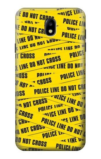S2088 Police Line Do Not Cross Case For Samsung Galaxy J7 (2018), J7 Aero, J7 Top, J7 Aura, J7 Crown, J7 Refine, J7 Eon, J7 V 2nd Gen, J7 Star