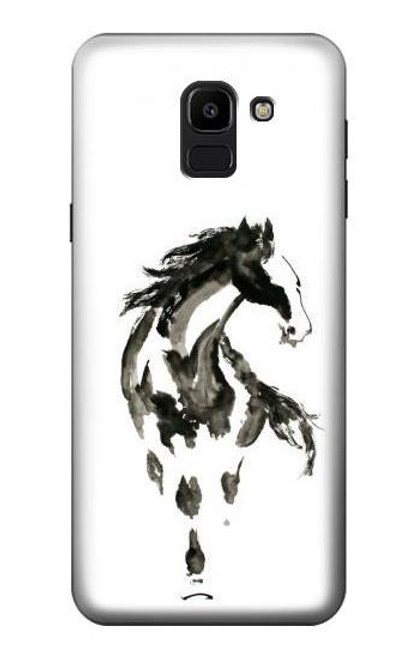 S1031 Horse Paintbrush Case For Samsung Galaxy J6 (2018)