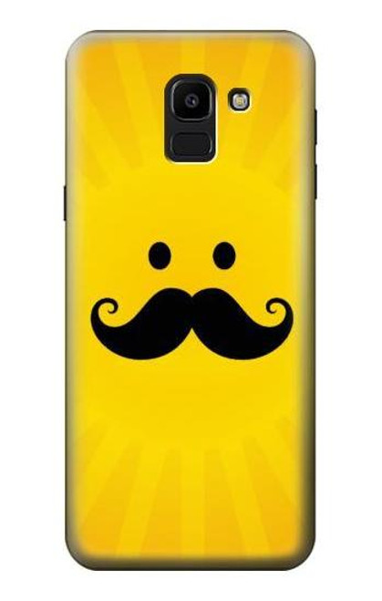 S1145 Yellow Mustache Sun Case For Samsung Galaxy J6 (2018)