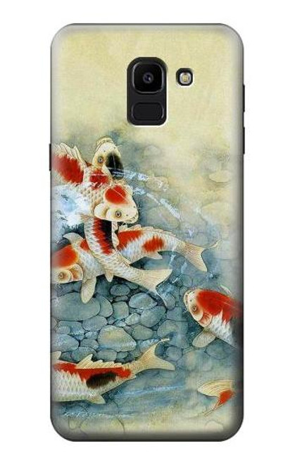 S1654 Koi Carp Fish Art Painting Case For Samsung Galaxy J6 (2018)