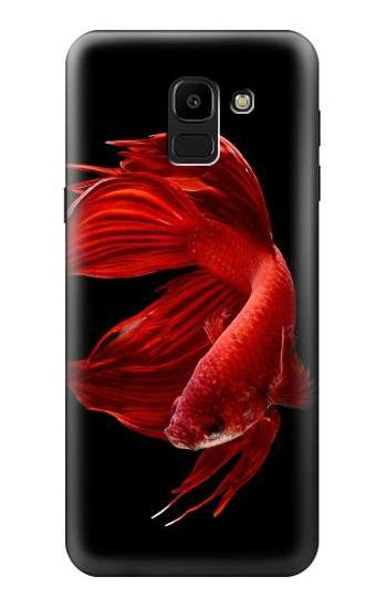 S2092 Red Siamese Fighting Fish Case For Samsung Galaxy J6 (2018)