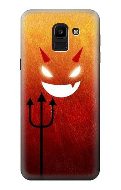 S2454 Red Cute Little Devil Cartoon Case For Samsung Galaxy J6 (2018)