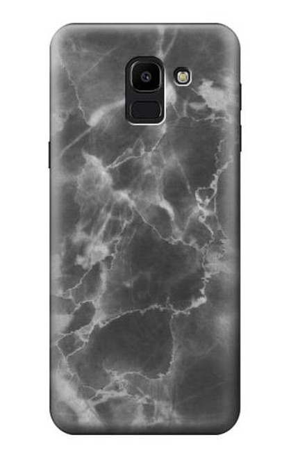 S2526 Black Marble Graphic Printed Case For Samsung Galaxy J6 (2018)