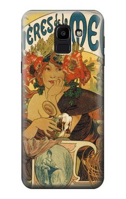 S2740 Alphonse Mucha Bieres De La Muse Case For Samsung Galaxy J6 (2018)