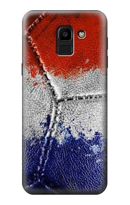 S3304 France Flag Vintage Football Graphic Case For Samsung Galaxy J6 (2018)