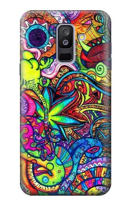 S3255 Colorful Art Pattern Case For Samsung Galaxy A6+ (2018), J8 Plus 2018, A6 Plus 2018