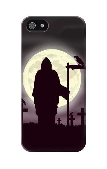 S3262 Grim Reaper Night Moon Cemetery Case For iPhone 5C