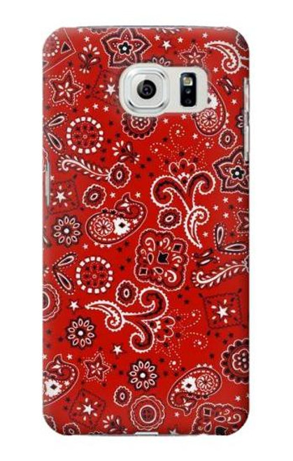 S3354 Red Classic Bandana Case For Samsung Galaxy S6