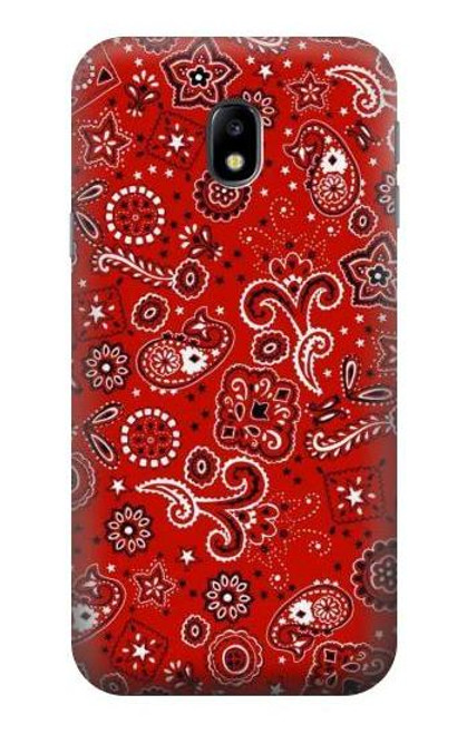 S3354 Red Classic Bandana Case For Samsung Galaxy J3 (2017) EU Version