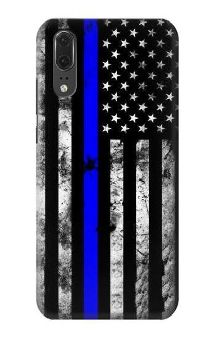 S3244 Thin Blue Line USA Case For Huawei P20