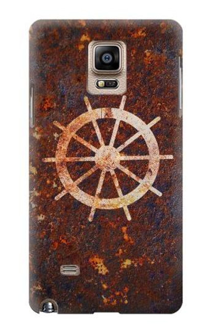 S2766 Ship Wheel Rusty Texture Case For Samsung Galaxy Note 4