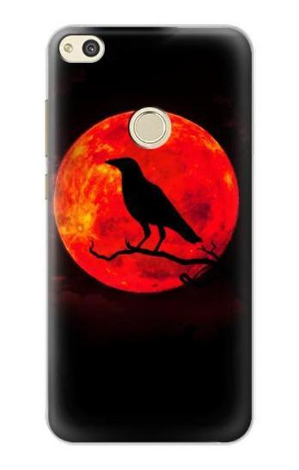 S3328 Crow Red Moon Case For Huawei P8 Lite (2017)