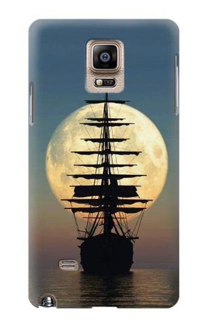 S2897 Pirate Ship Moon Night Case For Samsung Galaxy Note 4