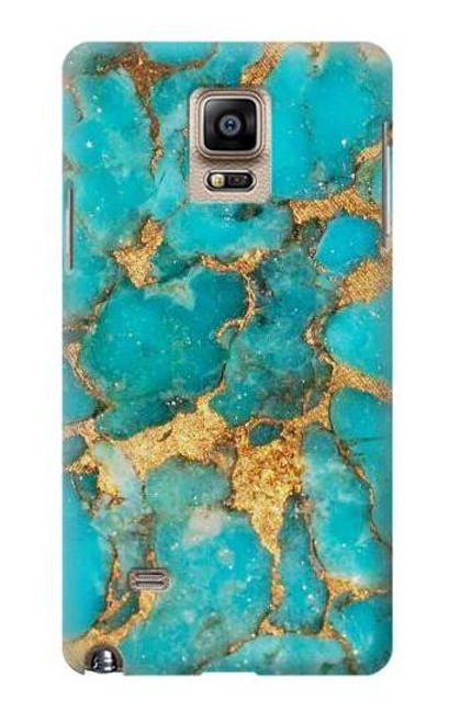 S2906 Aqua Turquoise Stone Case For Samsung Galaxy Note 4