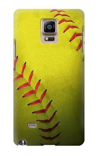 S3031 Yellow Softball Ball Case For Samsung Galaxy Note 4