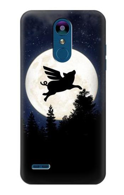 S3289 Flying Pig Full Moon Night Case For LG K8 (2018)