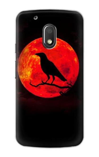 S3328 Crow Red Moon Case For Motorola Moto G4 Play