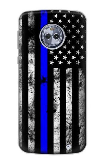 S3244 Thin Blue Line USA Case For Motorola Moto X4