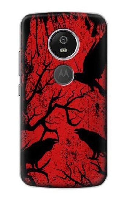 S3325 Crow Black Blood Tree Case For Motorola Moto E5 Plus