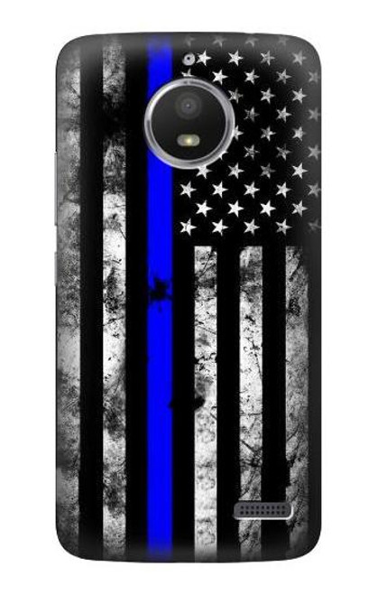 S3244 Thin Blue Line USA Case For Motorola Moto E4