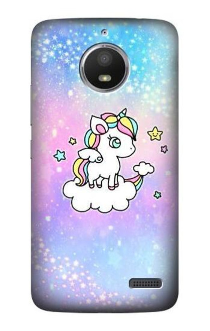 S3256 Cute Unicorn Cartoon Case For Motorola Moto E4