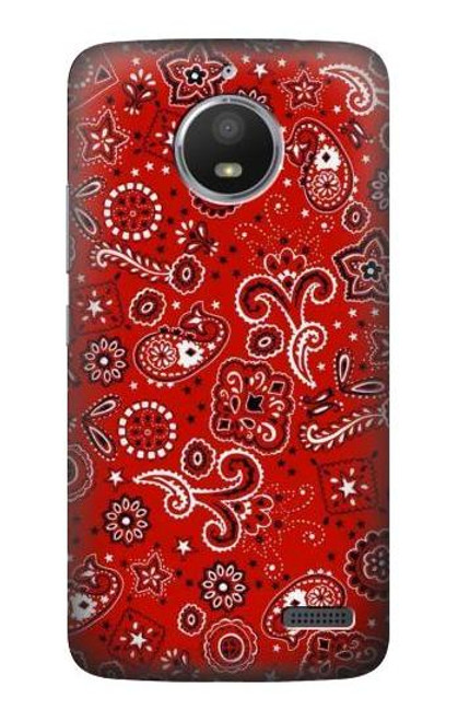 S3354 Red Classic Bandana Case For Motorola Moto E4