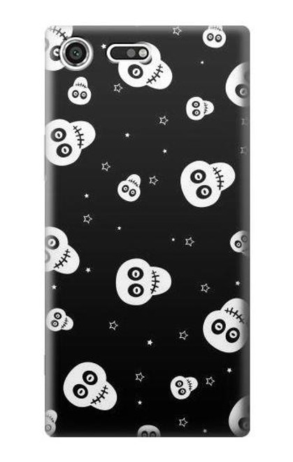 S3261 Smile Skull Halloween Pattern Case For Sony Xperia XZ Premium