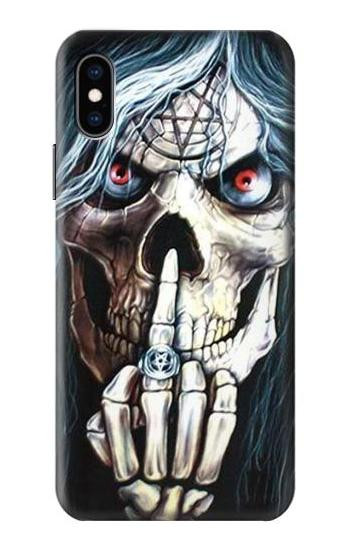 S0222 Skull Pentagram Case For iPhone X, iPhone XS
